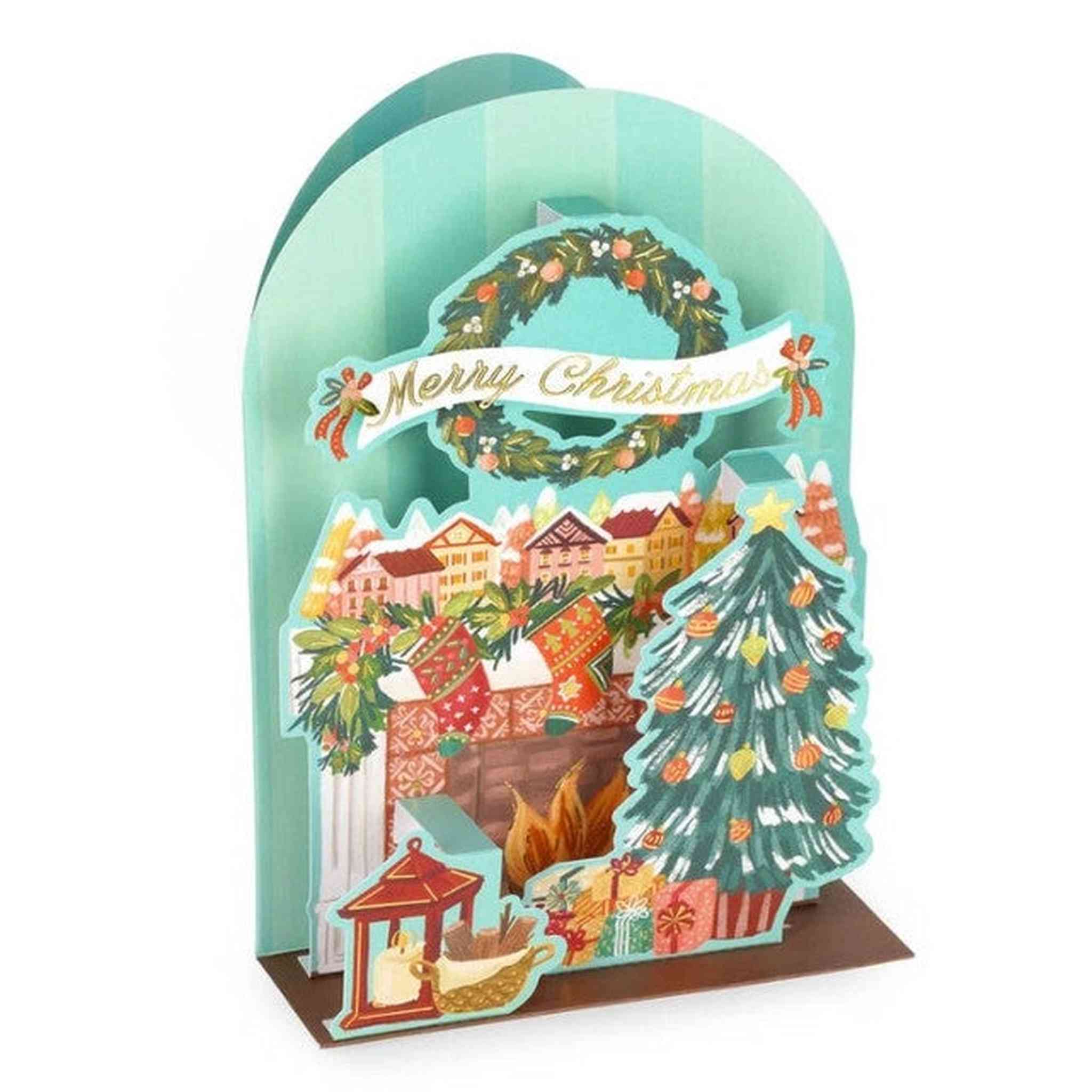 BIGLIETTO POP-UP - XMAS FIREPLACE