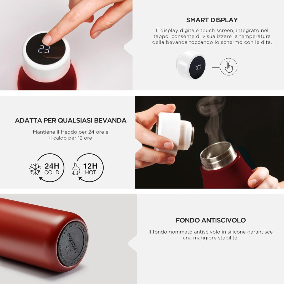 PANTONE Borraccia Termica Barn Red 500 ml