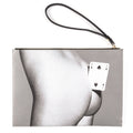 BORSA A MANO IN PU "TOILETPAPER" cm 28x20x3 TWO OF SPADES