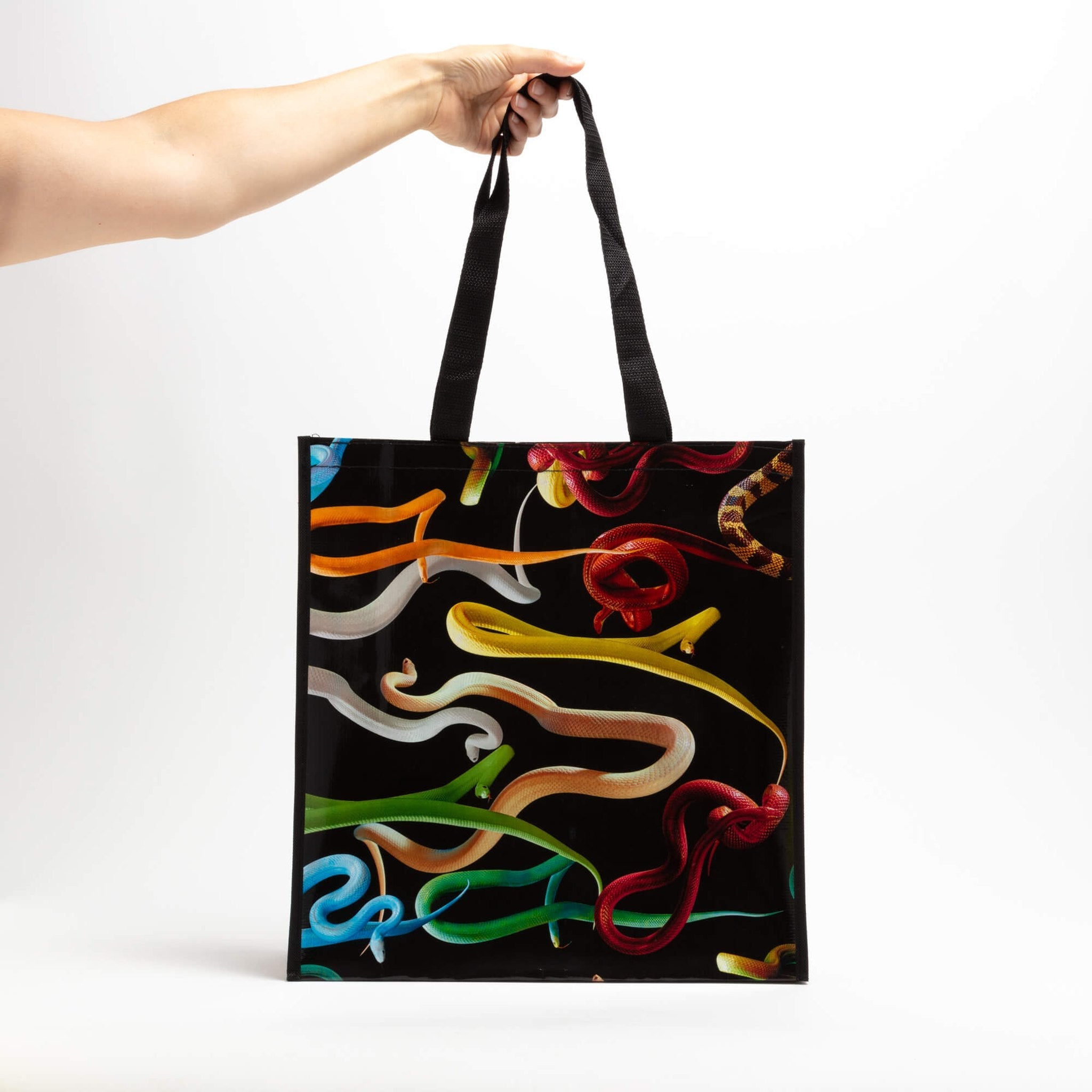 BORSA IN POLIPROPILENE "GROCERY BAG TOILETPAPER" Cm. 40x42x13,5 - SNAKES