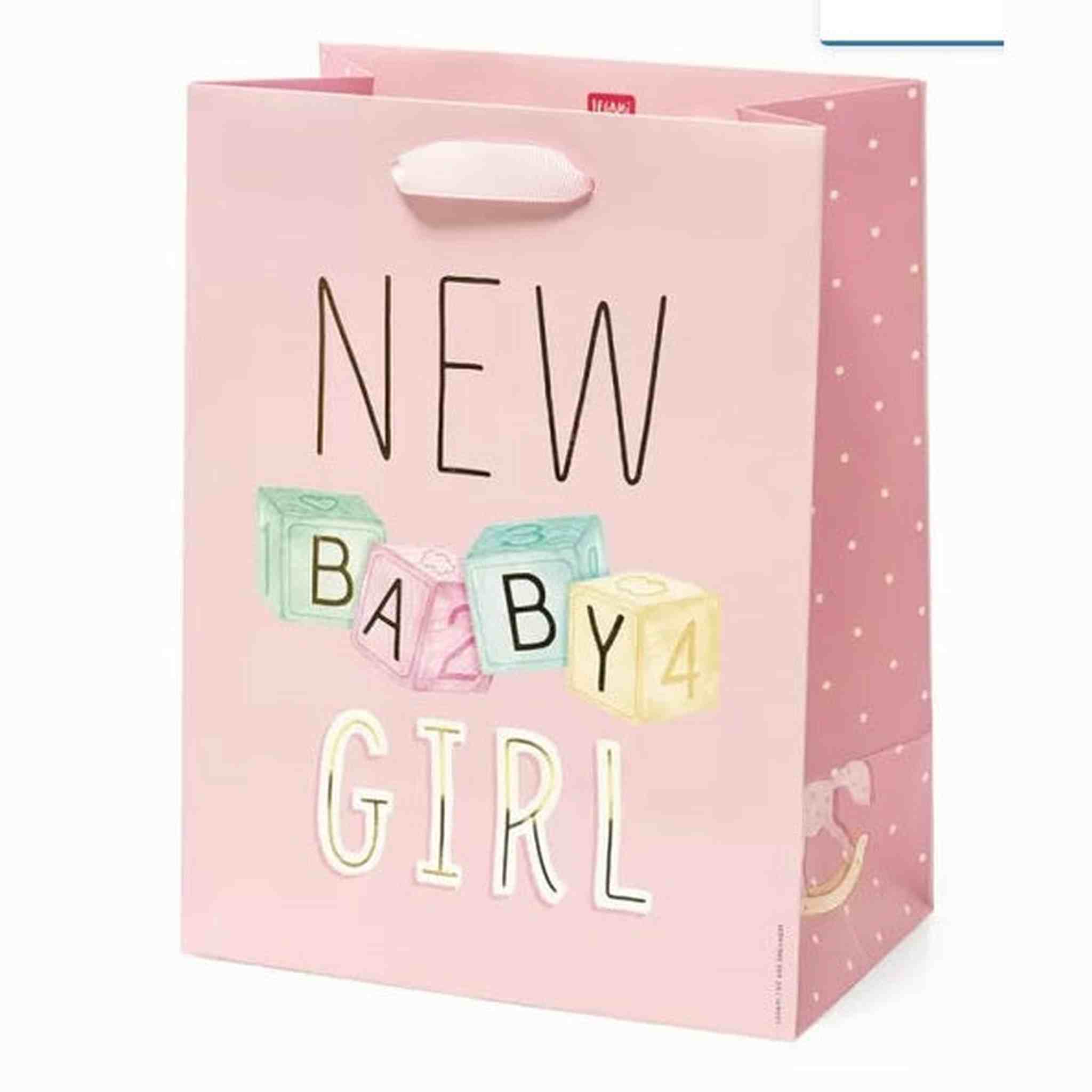 BORSA REGALO MEDIA - NEW BABY GIRL