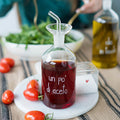 Simple Day Bottiglia per Aceto in Vetro Borosilicato 350 ml - Un po’ di aceto