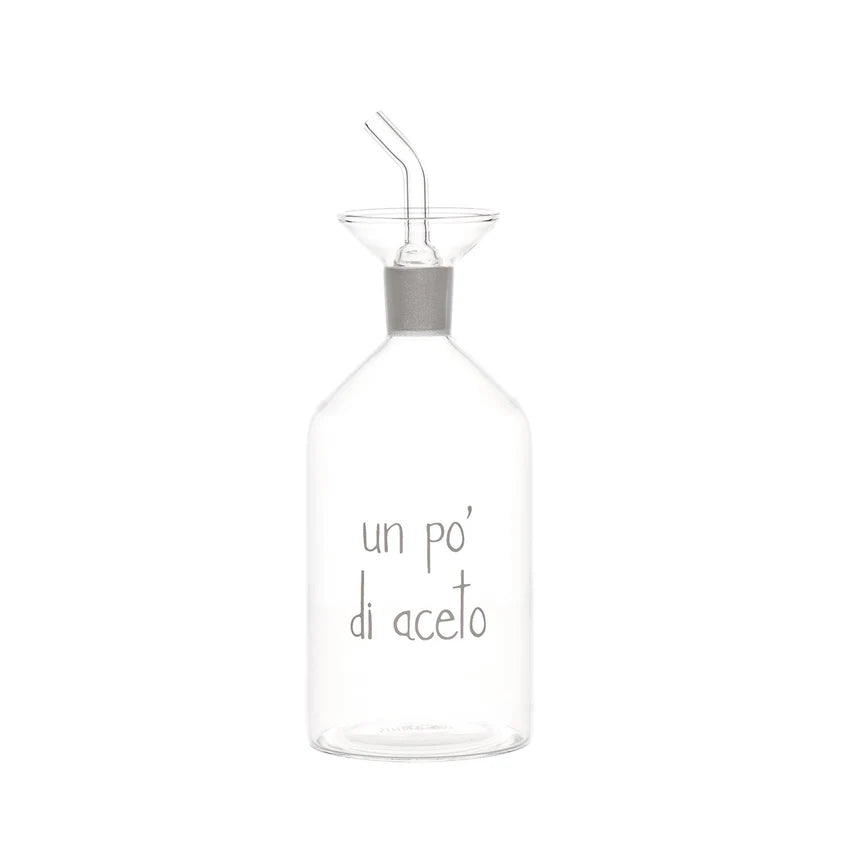 Simple Day Bottiglia per Aceto in Vetro Borosilicato 350 ml - Un po’ di aceto