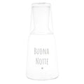 Simple Day Bottiglia con bicchiere in vetro borosilicato Buona Notte