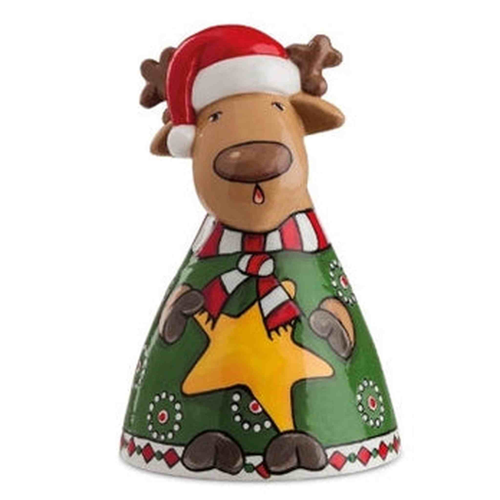 CAMPANELLA NATALE RENNA 10X15