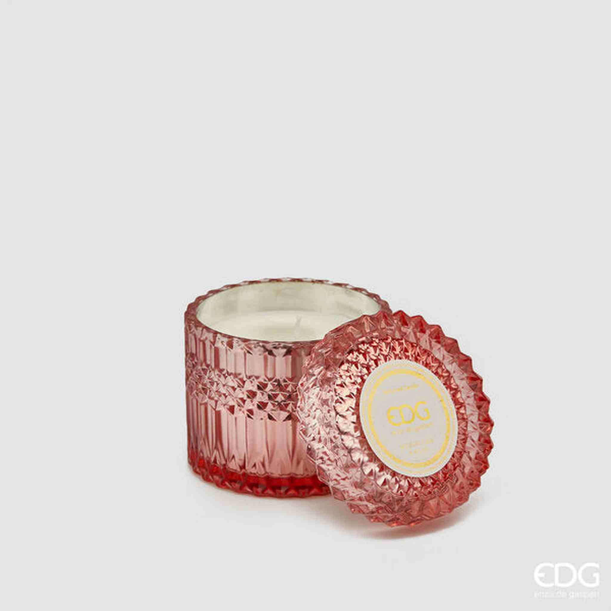 CANDELA CRYSTAL C/VASO FRAGRANZA BLOOD ORANGE E GRAPEFRUIT H10,5D10,5 B9