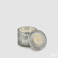 CANDELA CRYSTAL C/VASO FRAGRANZA COCONUT E BERRIES H10,5D10,5 B9