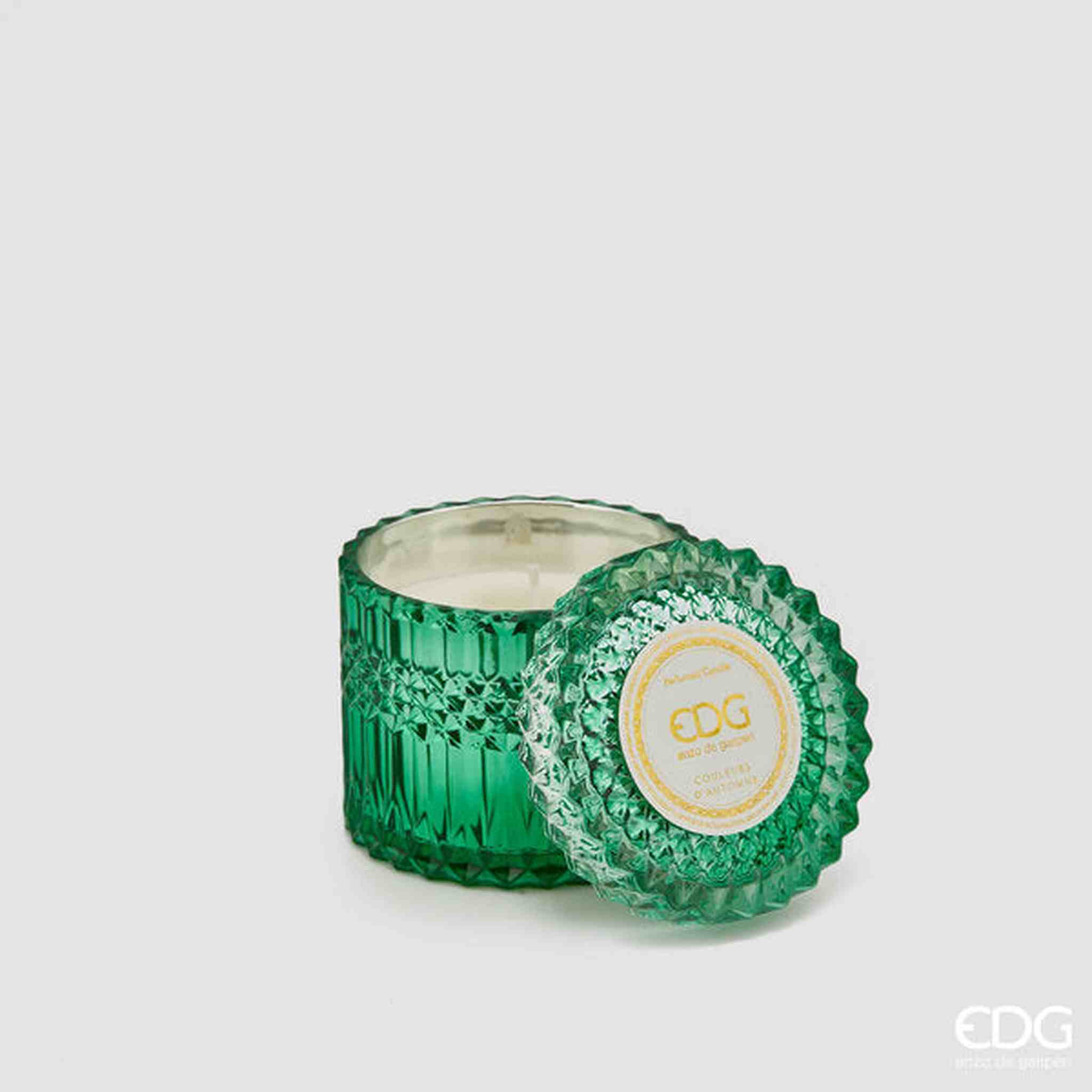 CANDELA CRYSTAL C/VASO FRAGRANZA COLORI D' AUTUNNO H10,5D10,5 B9