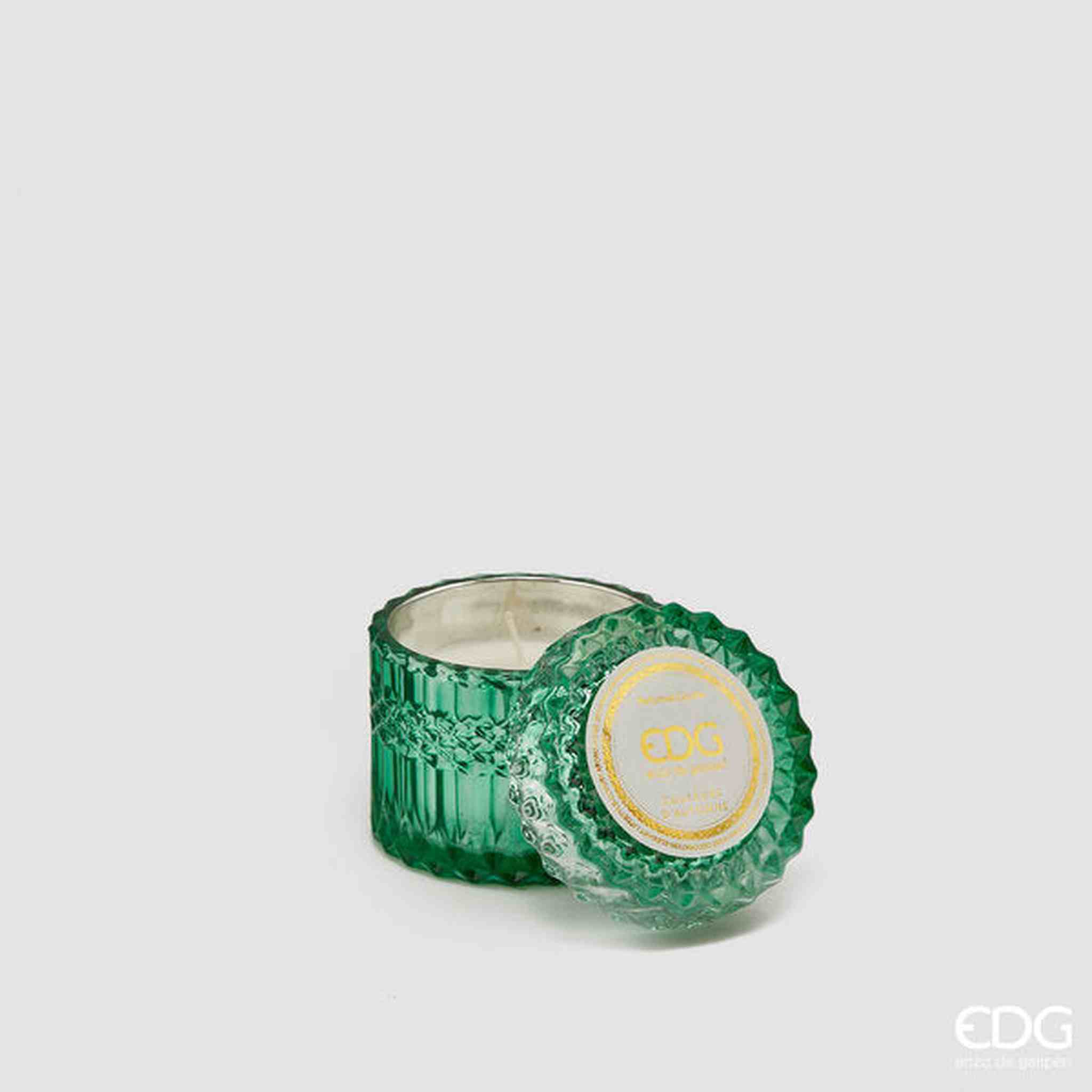 CANDELA CRYSTAL C/VASO FRAGRANZA COLORI D' AUTUNNO H8,5D9(160GR)