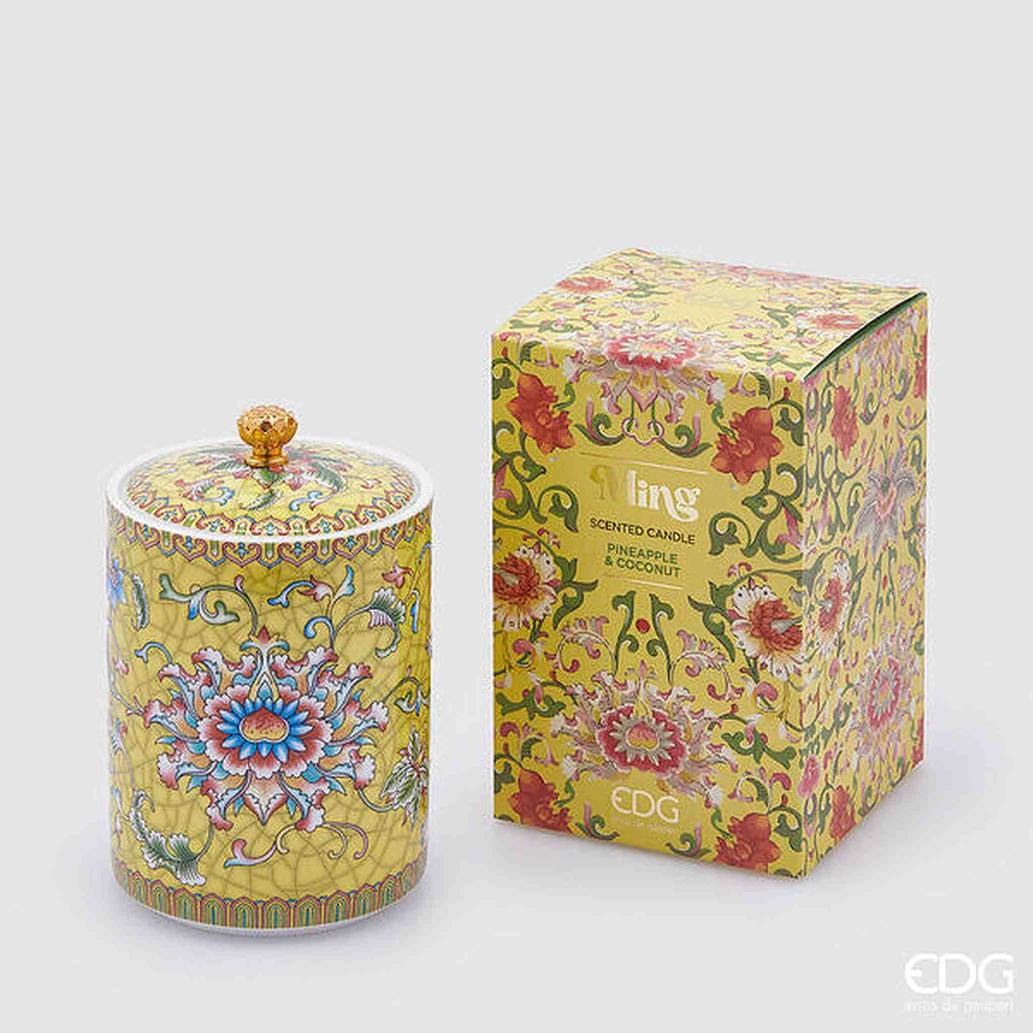 CANDELA MING CON PROFUMO ANANAS E COCONUT  H.14 D.9 C4
