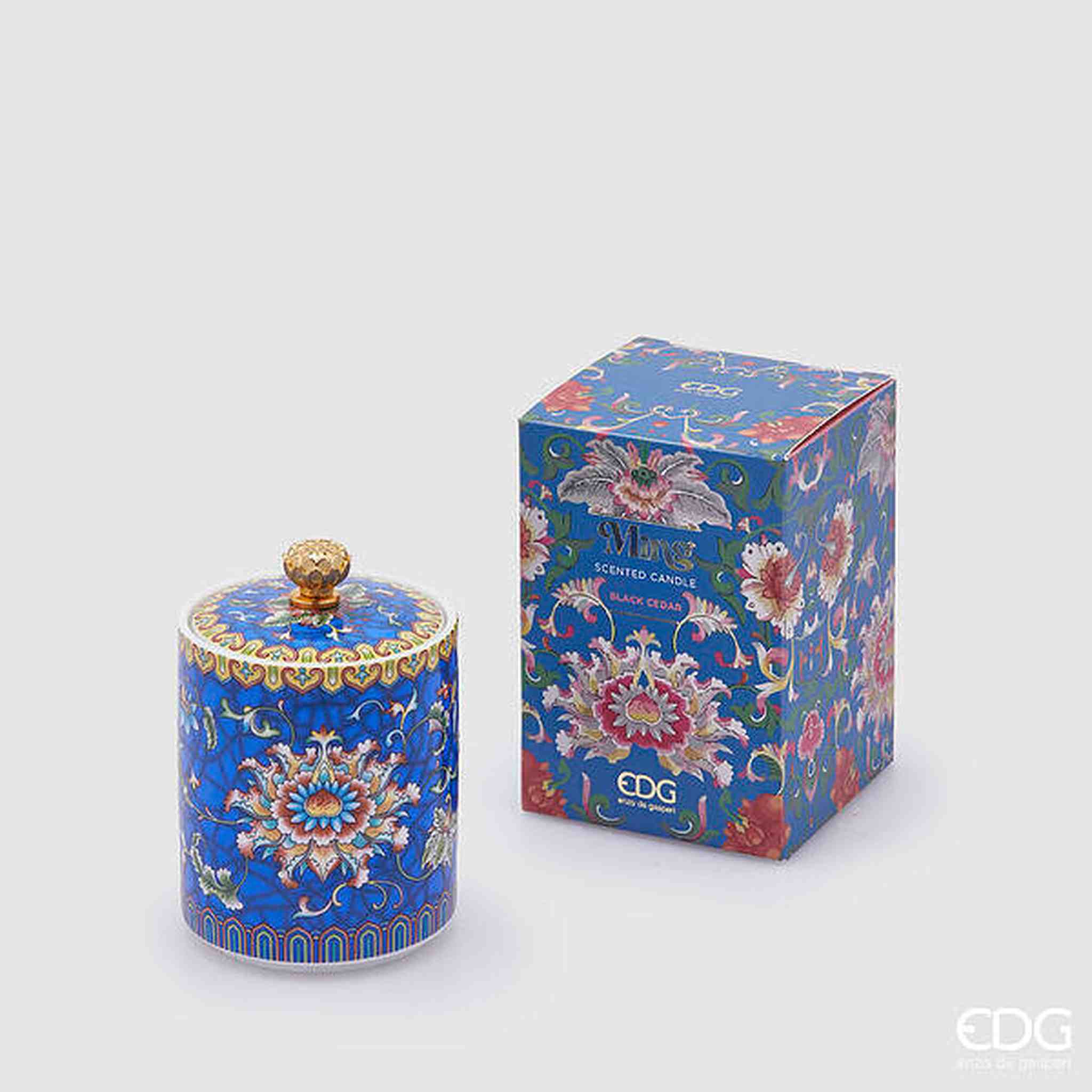 CANDELA MING CON PROFUMO BLACK CEDAR  H.10 D.7 C4
