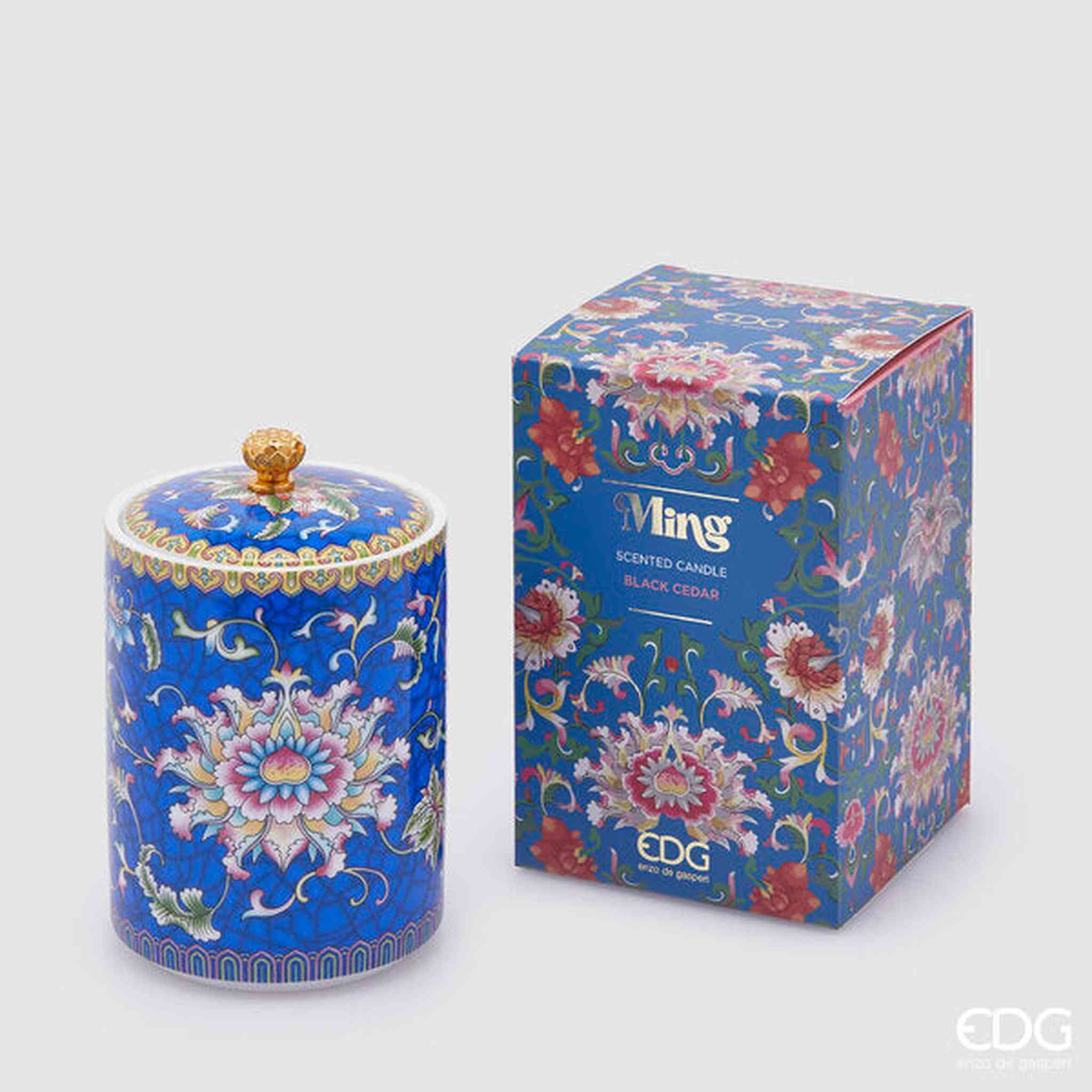 CANDELA MING CON PROFUMO BLACK CEDAR  H.14 D.9 C4