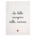 Simple Day Canovaccio in lino stonewash Che bello mangiare dalla mamma 50 x 70 cm