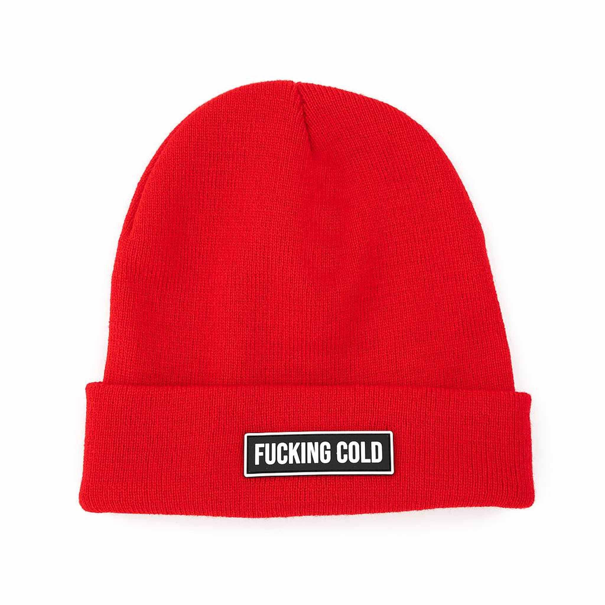 CAPPELLO "FUCKING COLD" ROSSO