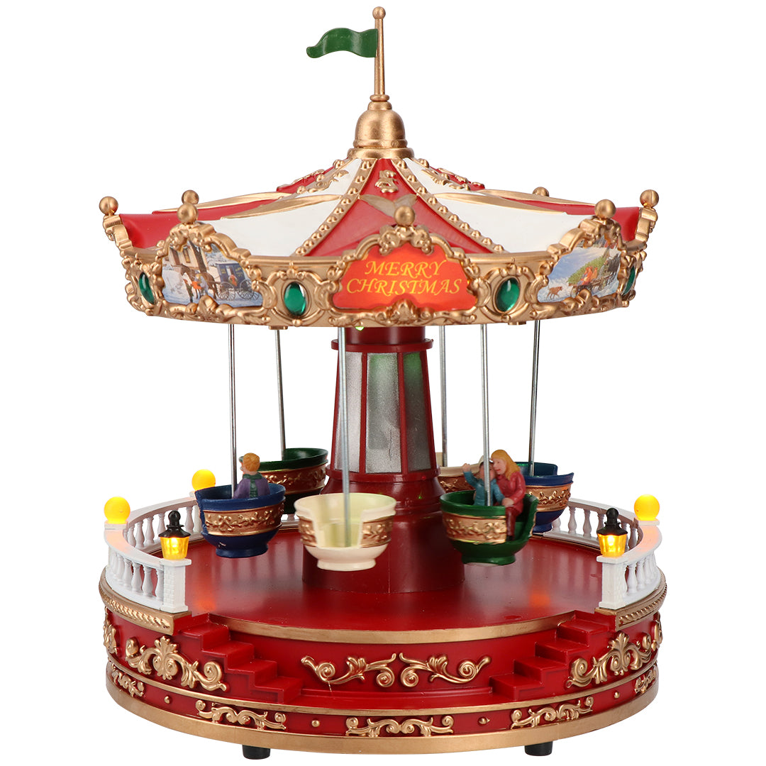 Carousel cup animatedMulticolor-Adapter-LED-23,5x23,5x30,6cm