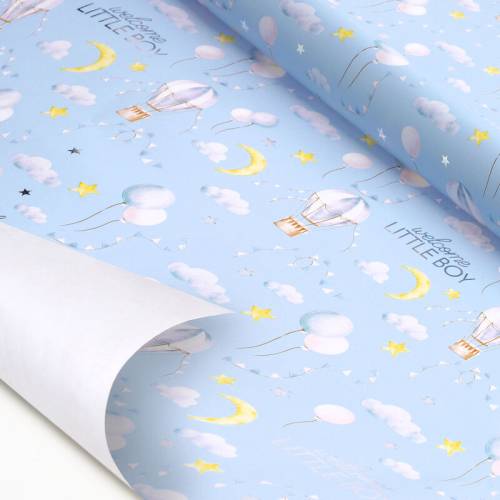 LEGAMI - Wrapping Paper Carta da Regalo 70x200 Baby Born - Boy