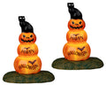 CAT AND PUMPKIN, SET OF 2, B/O (4.5V) 24939-AA