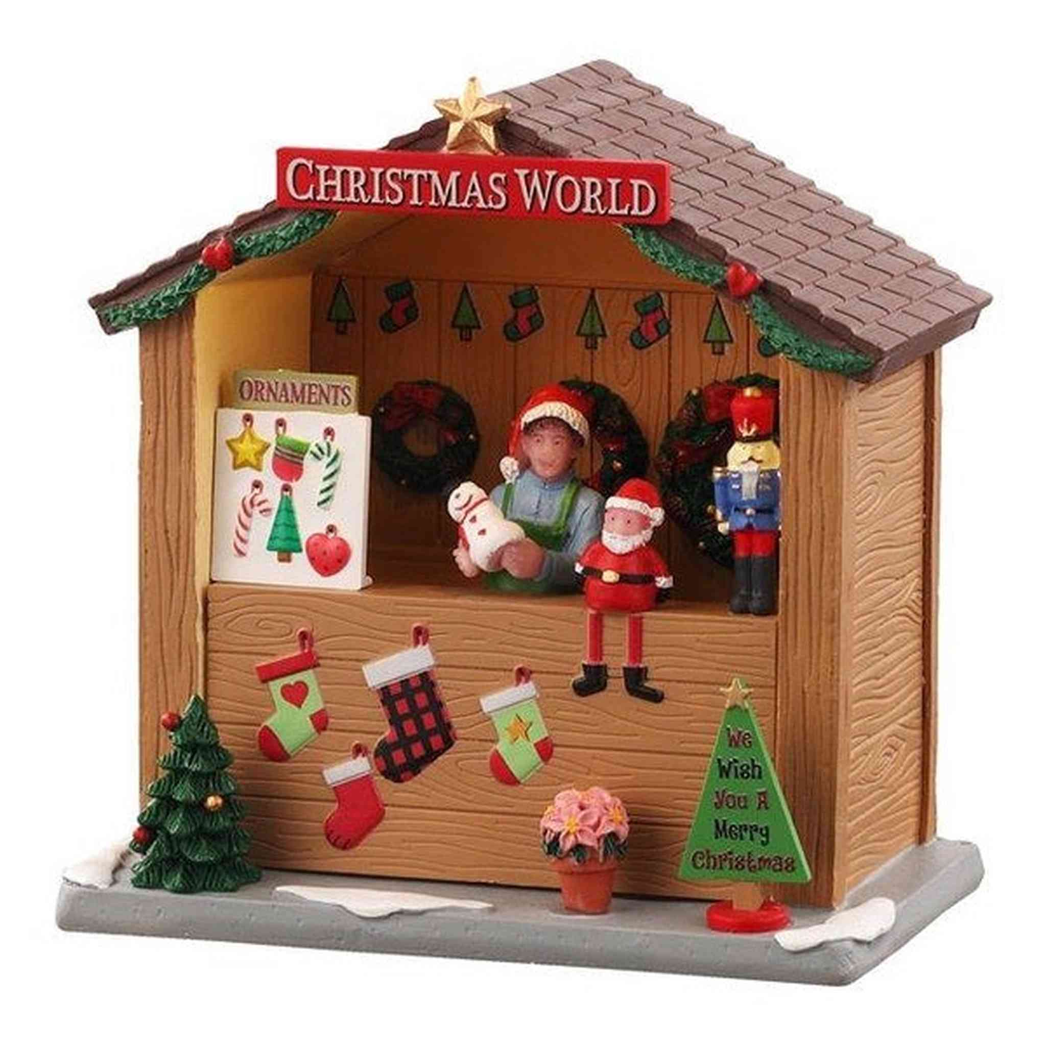 CHRISTMAS WORLD BOOTH, AC ADAPTABLE 14907-AA