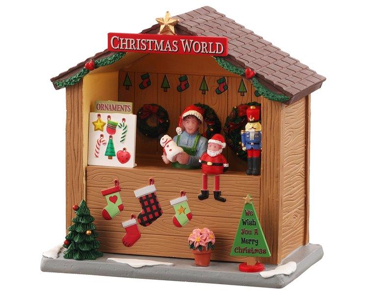 CHRISTMAS WORLD BOOTH, AC ADAPTABLE 14907-AA