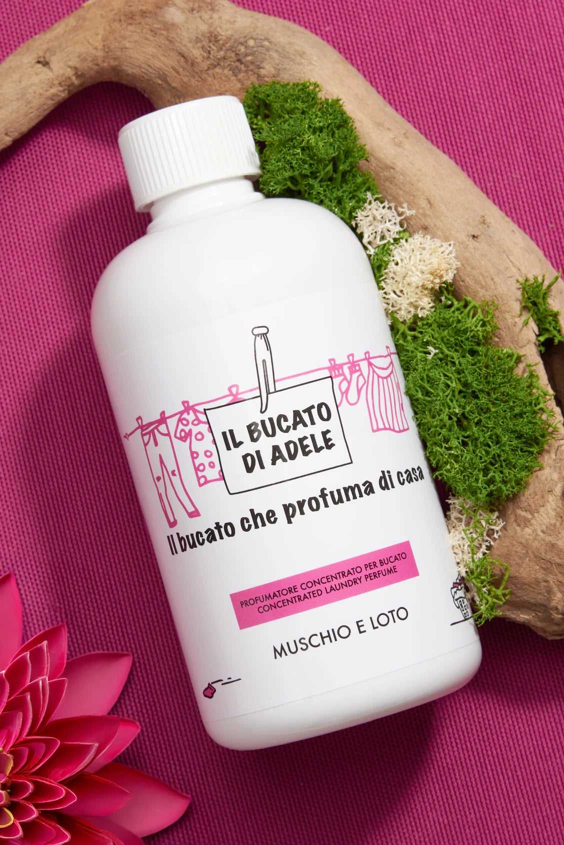 Il Bucato di Adele Profumatore per Bucato Muschio e Loto 500 ml