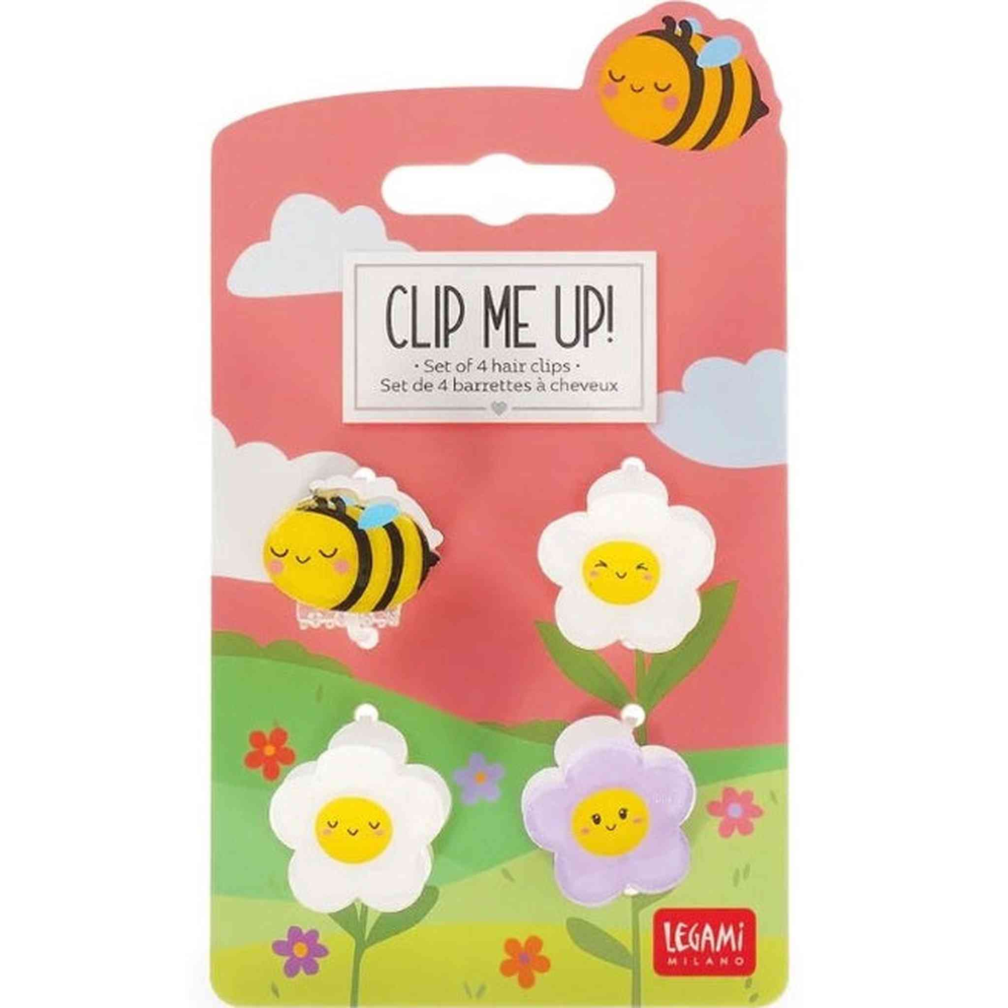 CLIP ME UP! - SET DI 4 MINI FERMAGLI PER CAPELLI - APE