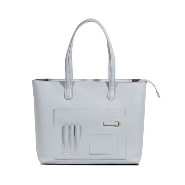 CAMPO MARZIO - Tote Bag Strutturata con Tasche Organizzate Baby Blue