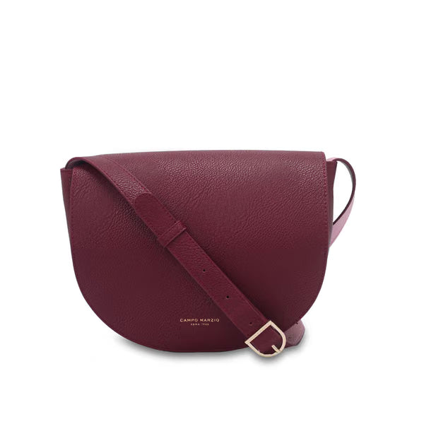 CAMPO MARZIO - Naomie Mini Saddle Bag Burgundy-Pink