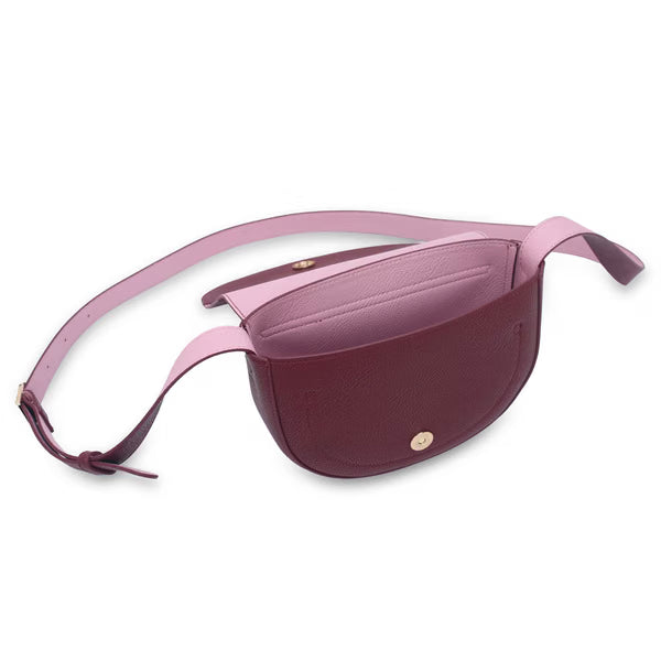 CAMPO MARZIO - Naomie Mini Saddle Bag Burgundy-Pink
