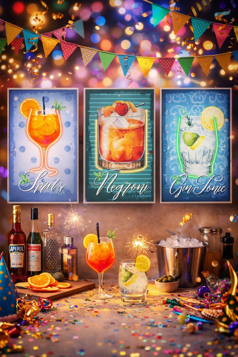 Palais Royal – Quadro LED Spritz, Aperitivo, 40x60 cm