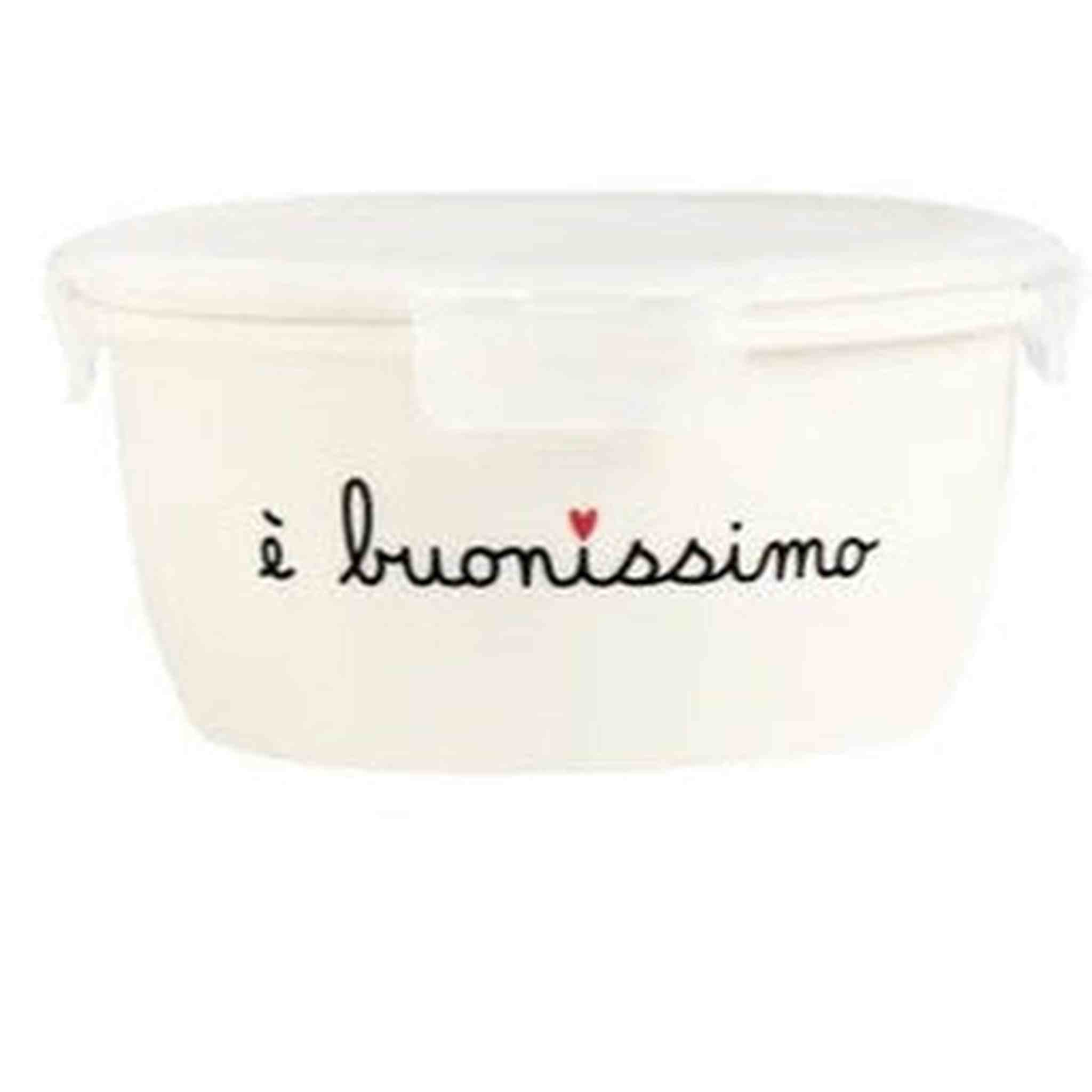 SIMPLE DAY - Contenitore Rotondo Ermetico in Gres – Decoro È buonissimo | Tg. L