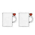 CUORE set 2 mug cuore rosso