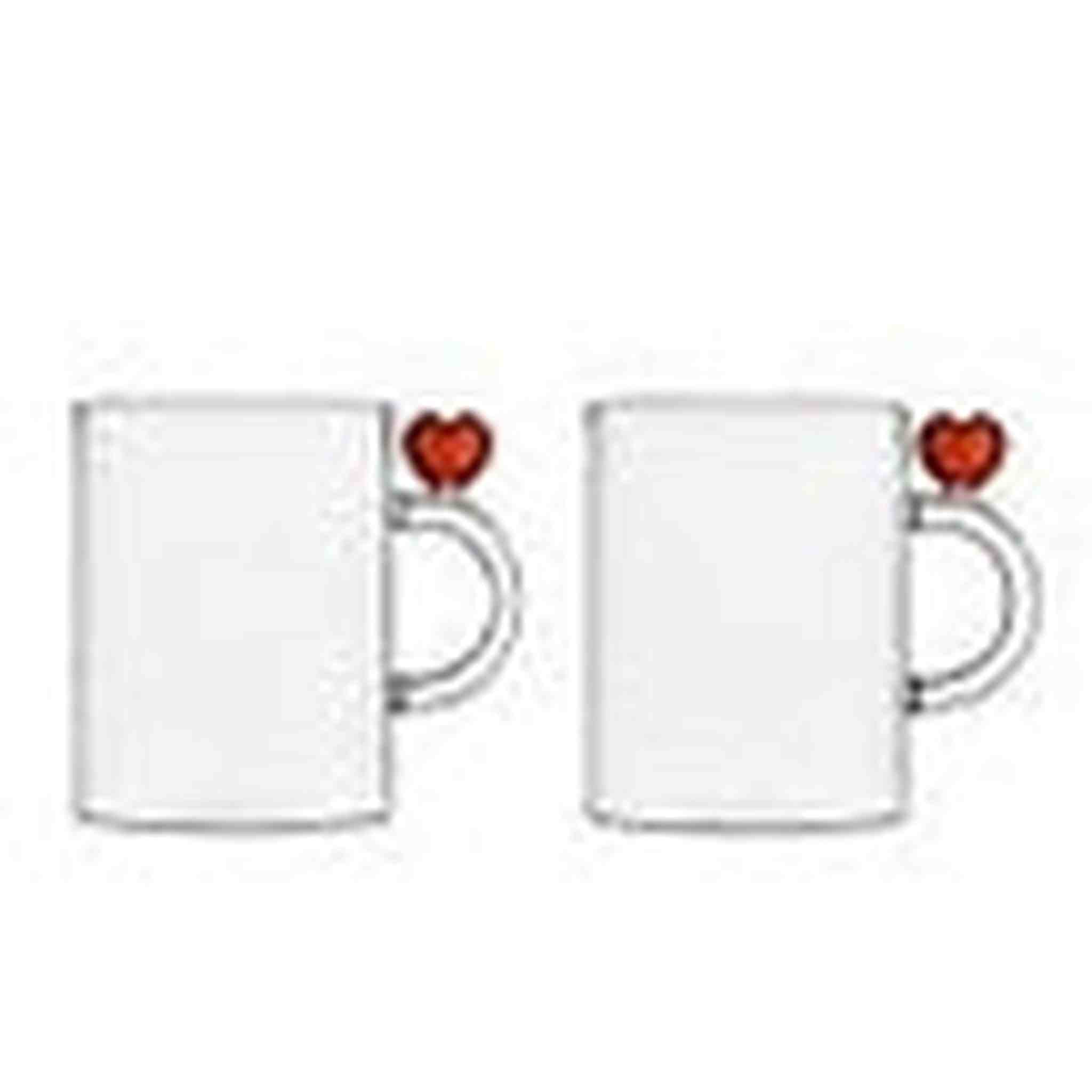 CUORE set 2 mug cuore rosso