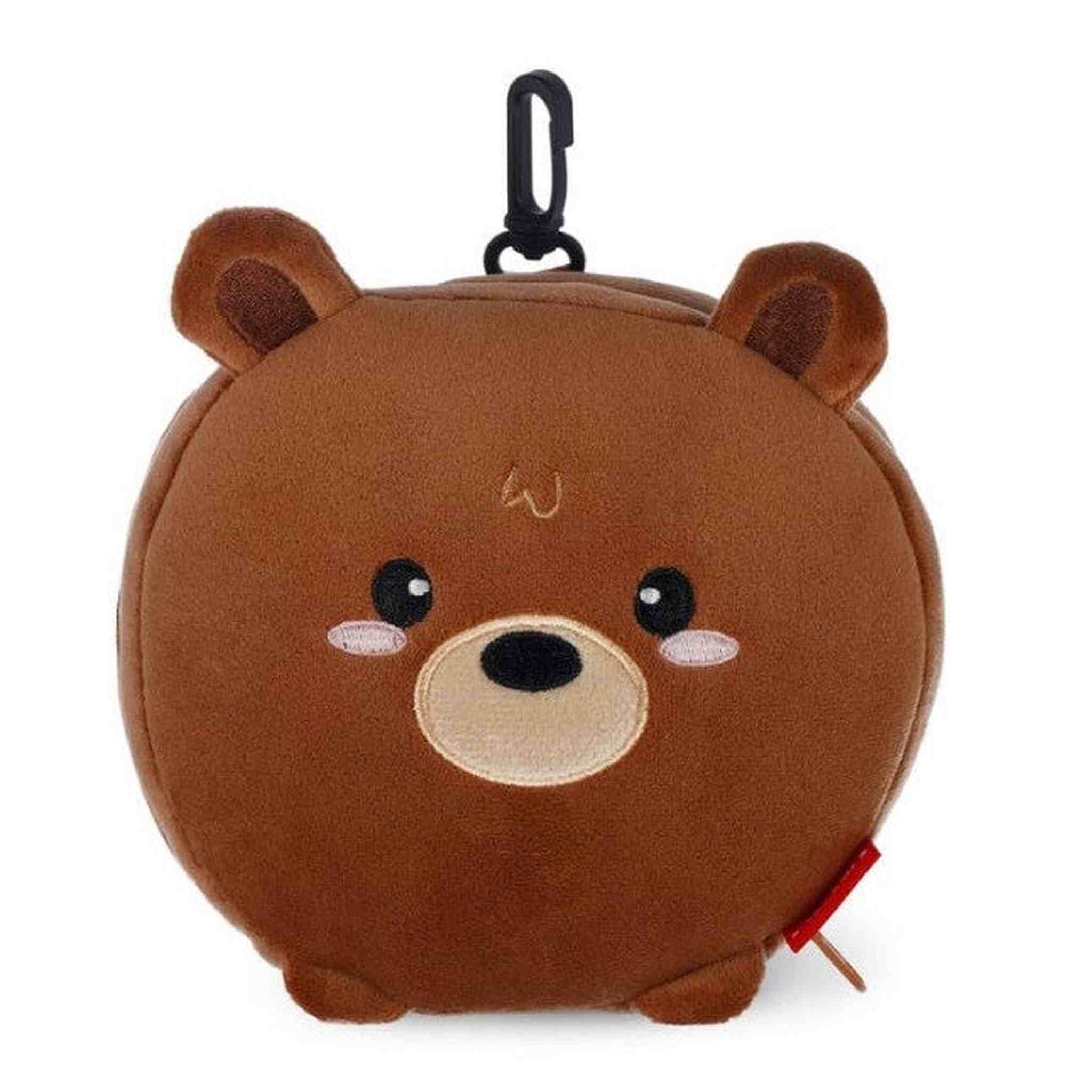 Cuscino da Viaggio con Mascherina Notte - Teddy Bear