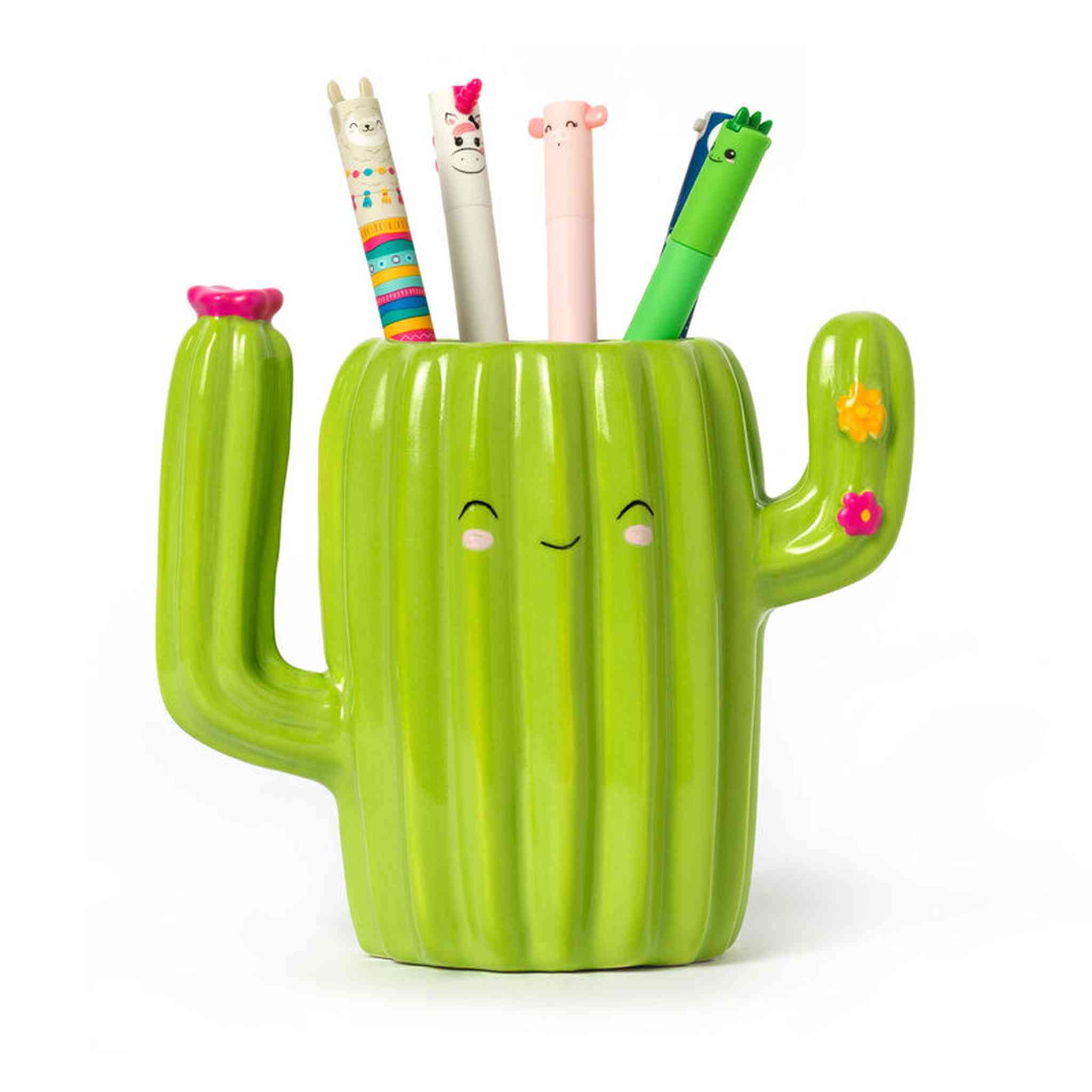 Desk Friends-Portapenne in Ceramica - Cactus