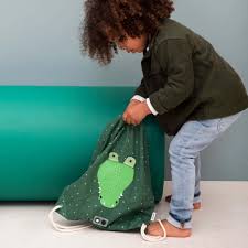 TRIXIE - Drawstring Bag Mr. Crocodile | Sacca con Coulisse per Bambini