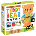 HEADU Teddy Bear Baby Puzzle in legno