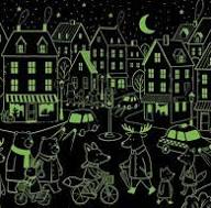 SASSI - PUZZLE GLOW IN THE DARK - THE CITY