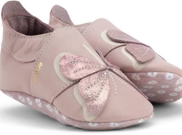 Bobux Soft Sole Glitter Wings Blossom – Babbucce in pelle L e XL