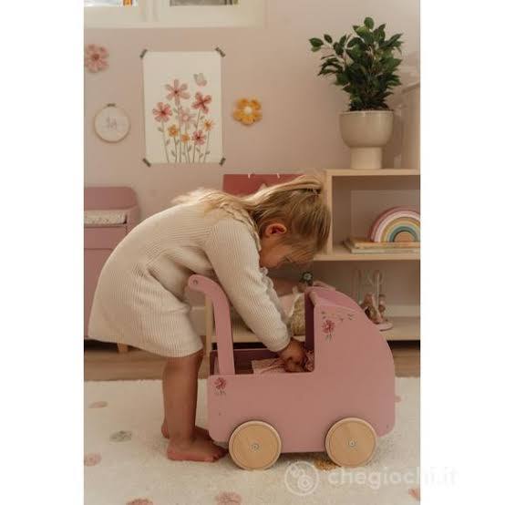 Little Dutch Carrozzina per bambole in legno FSC