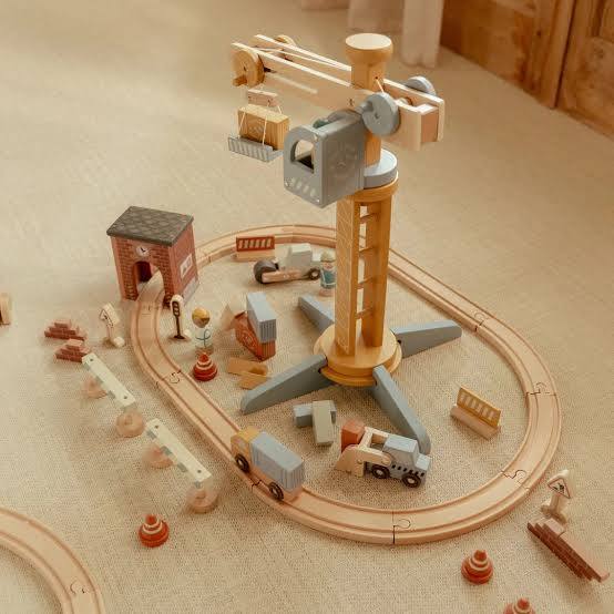 Set gru con binari del trenino FSC