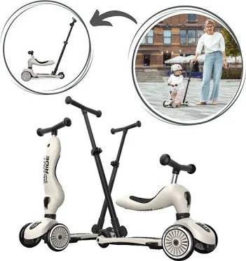 Scoot & Ride Highwaykick 1 Push and Go Ash | 2-in-1 Evolutivo 10 mesi - 5 anni