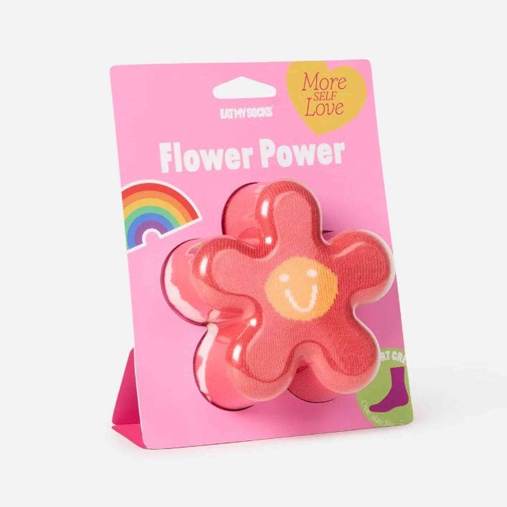 Eat my Socks - FLOWER POWER RED
