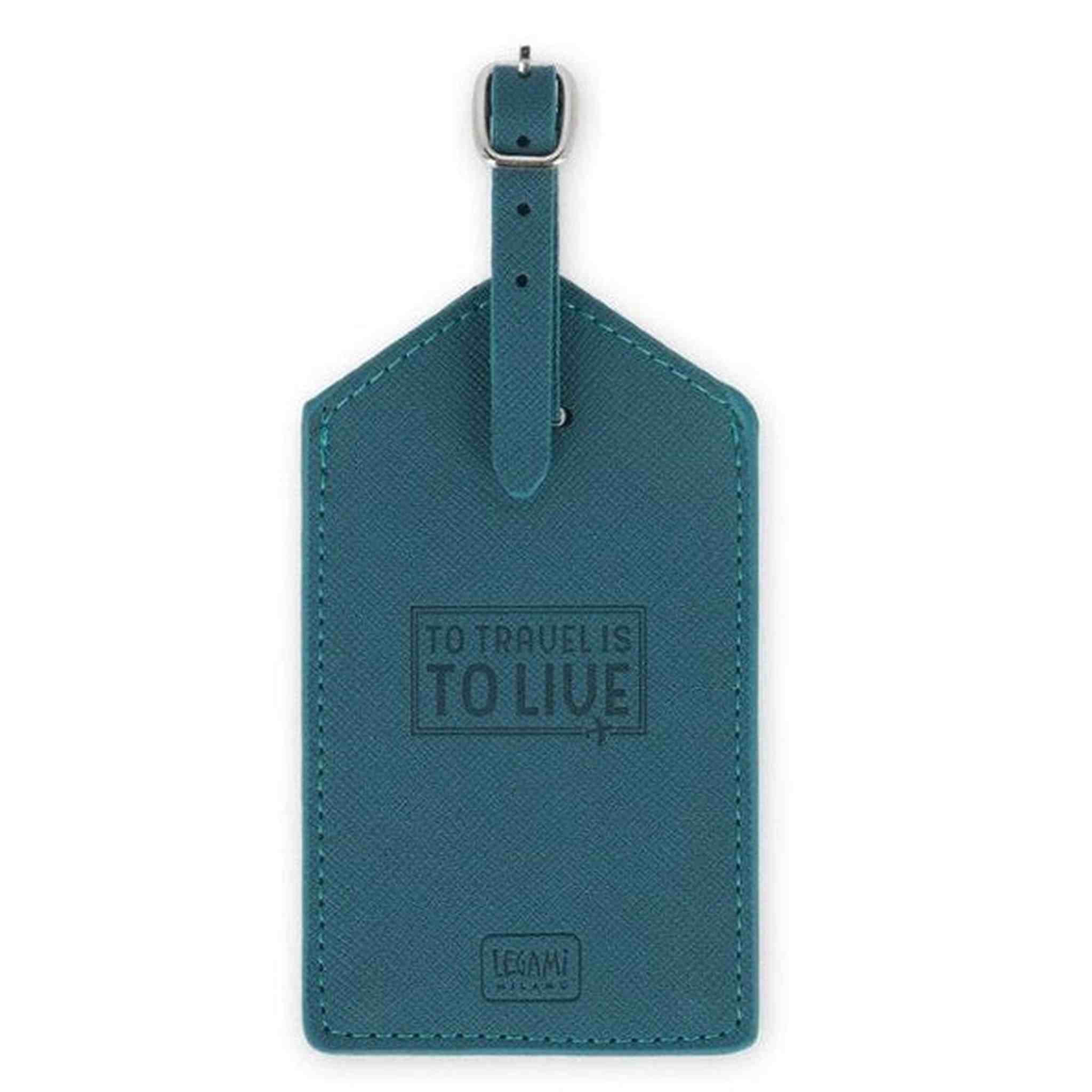 Etichetta Bagaglio - Luggage Tag - PETROL BLUE
