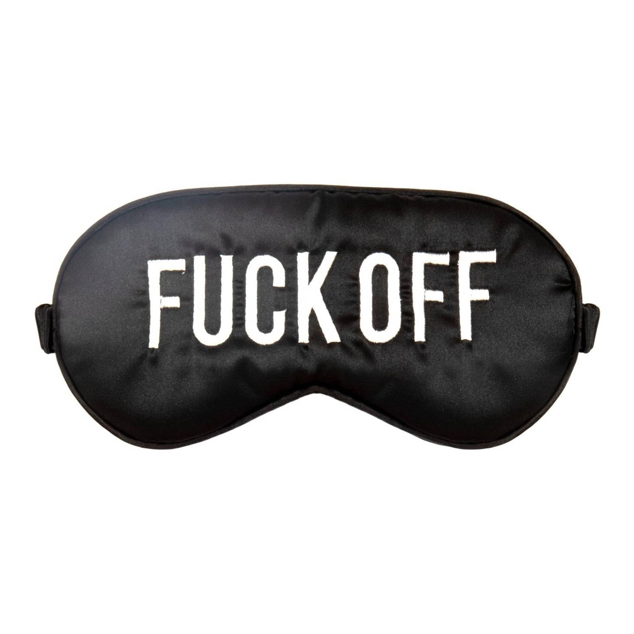 EYE MASK "FUCK OFF" BLACK