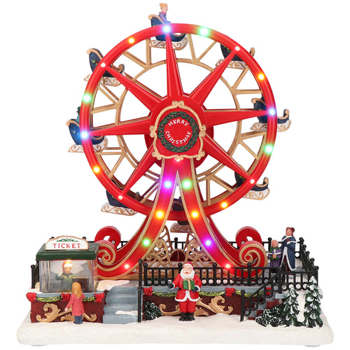 Ferris wheel animatedMulticolor-Adapter-LED-28,4x17,6x30cm
