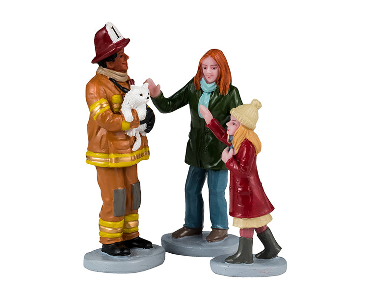 FIREMAN TO THE RESCUE, SET OF 3 42325-AA
