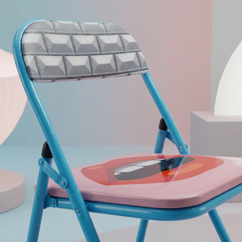 Seletti SEDIA METALLO PIEGHEVOLE "STUDIO JOB-BLOW" MOUTH