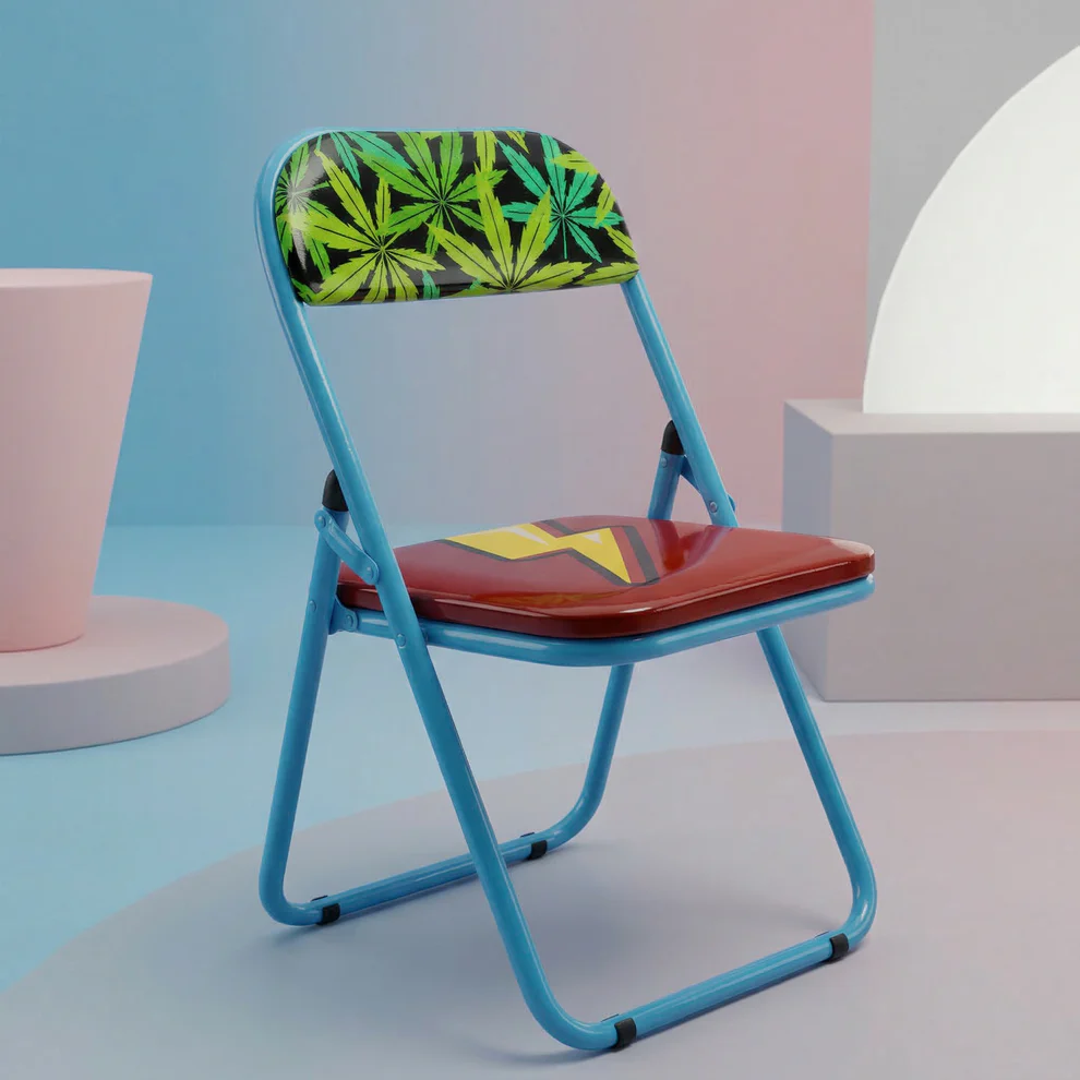 Seletti SEDIA METALLO PIEGHEVOLE "STUDIO JOB-BLOW" FLASH