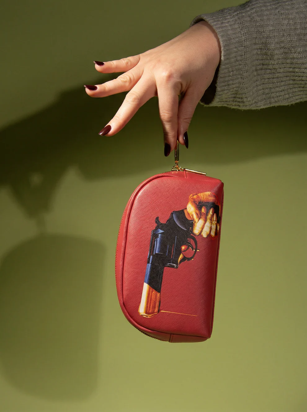 SELETTI - BEAUTY-CASE IN PU STAMPATO"TOILETPAPER" REVOLVER