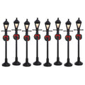 GAS LANTERN STREET LAMP, SET OF 8,BATTERY-OPERATED (4.5V) 64500-AQ